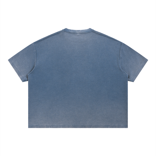Saint Luciel Vintage Wash Sunfade Boxy Waffle T-Shirt