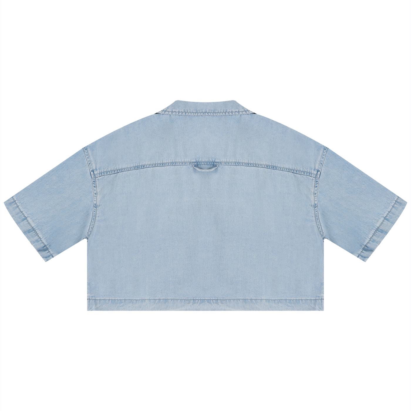 Saint Luciel Women's Vintage Wash Boxy Cropped Shirt