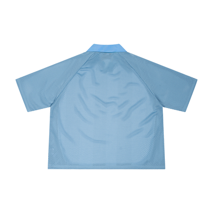 Saint Luciel Striped Mesh Boxy Soccer Jersey