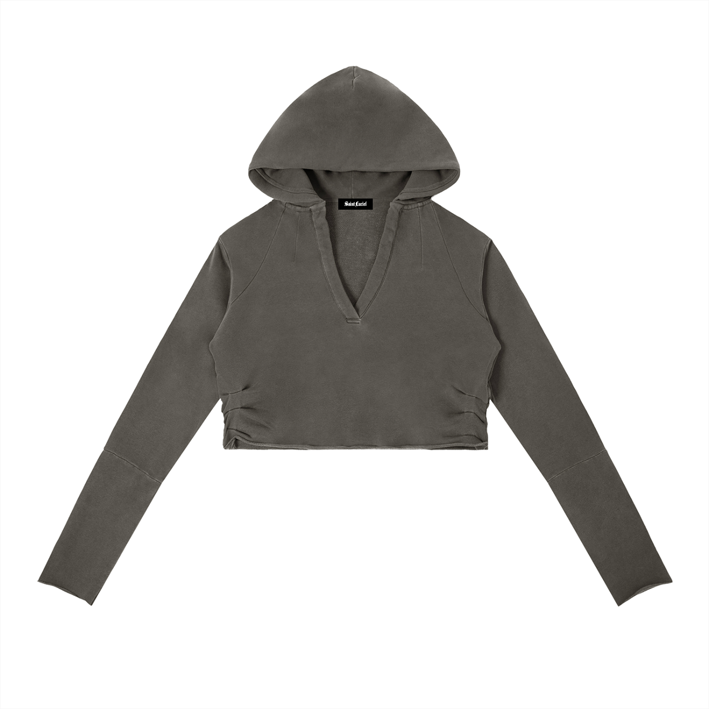Saint Luciel Vintage Washed Raw Edge Hoodie