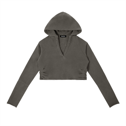 Saint Luciel Vintage Washed Raw Edge Hoodie