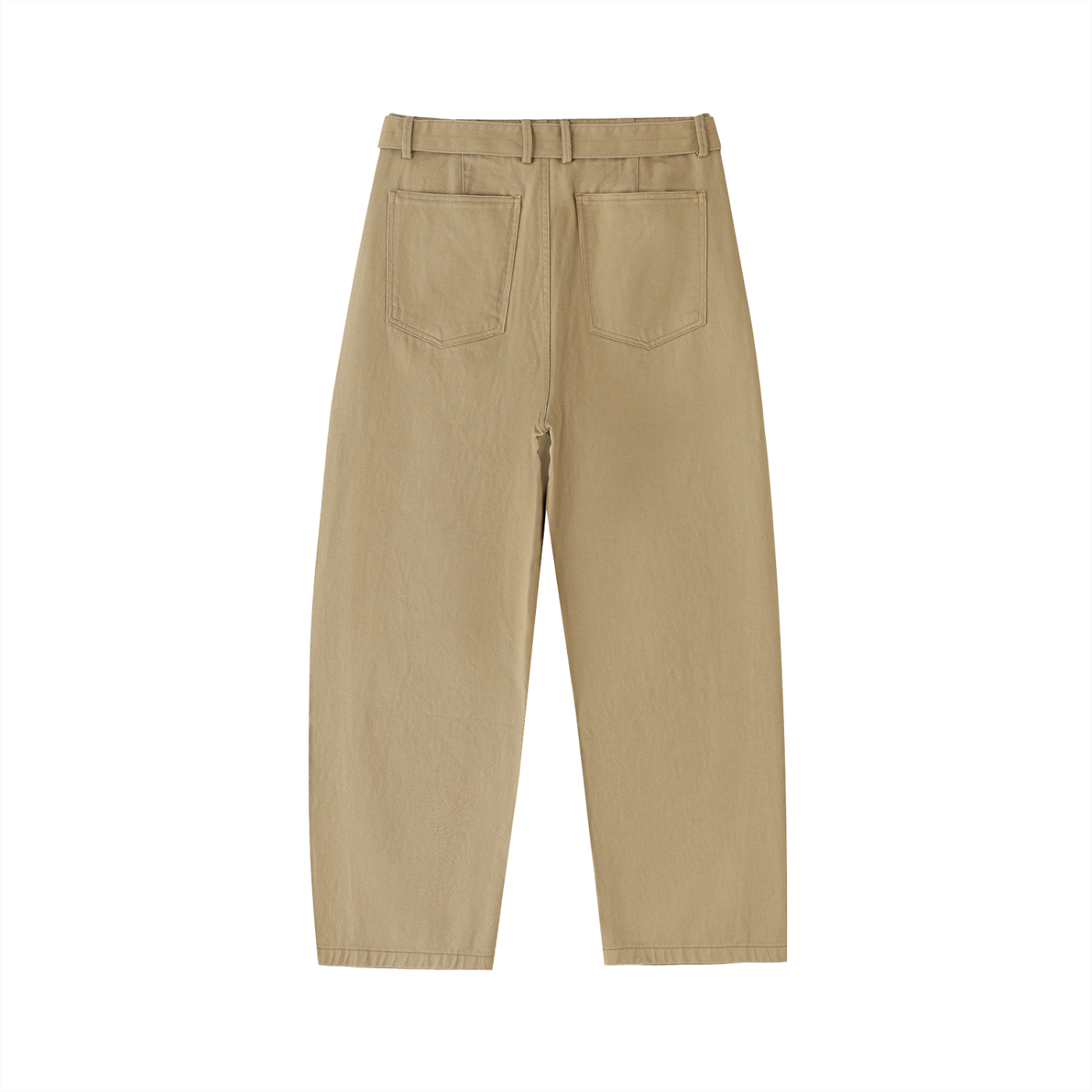 Saint Luciel Belted Barrel-leg Chino Pants