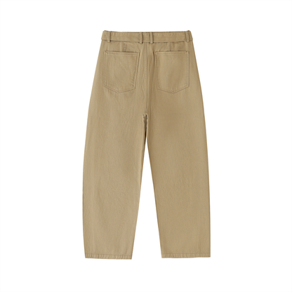 Saint Luciel Belted Barrel-leg Chino Pants