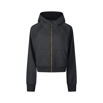 Saint Luciel Cropped Zip-Through Hoodie