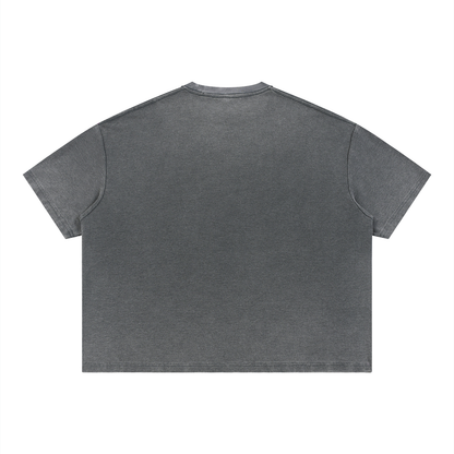 Saint Luciel Vintage Wash Sunfade Boxy Waffle T-Shirt
