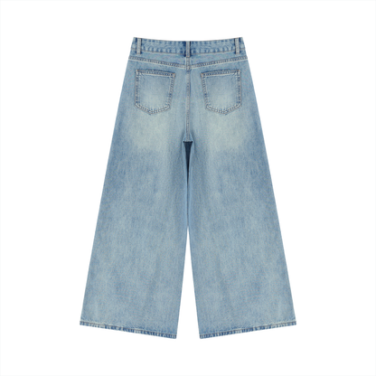 Saint Luciel Women’s Vintage Wash Wide Leg Jeans