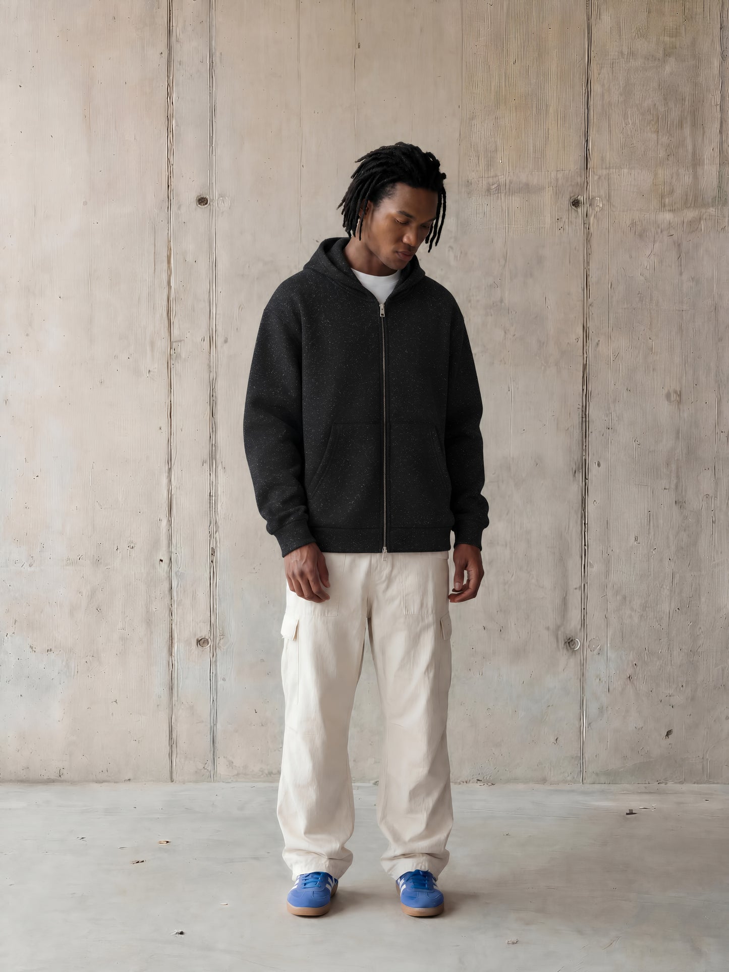 Saint Luciel Sparkles Full Zip Boxy Hoodie