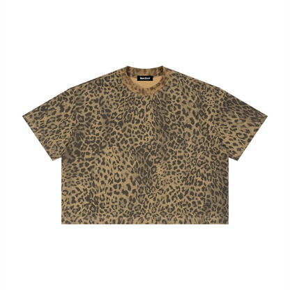 Saint Luciel Leopard Print Boxy T-Shirt