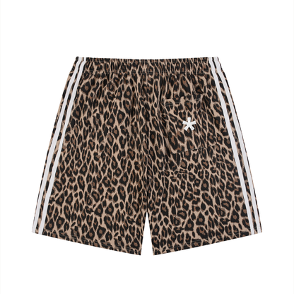 Saint Luciel Heavyweight Leopard Drawstring Shorts