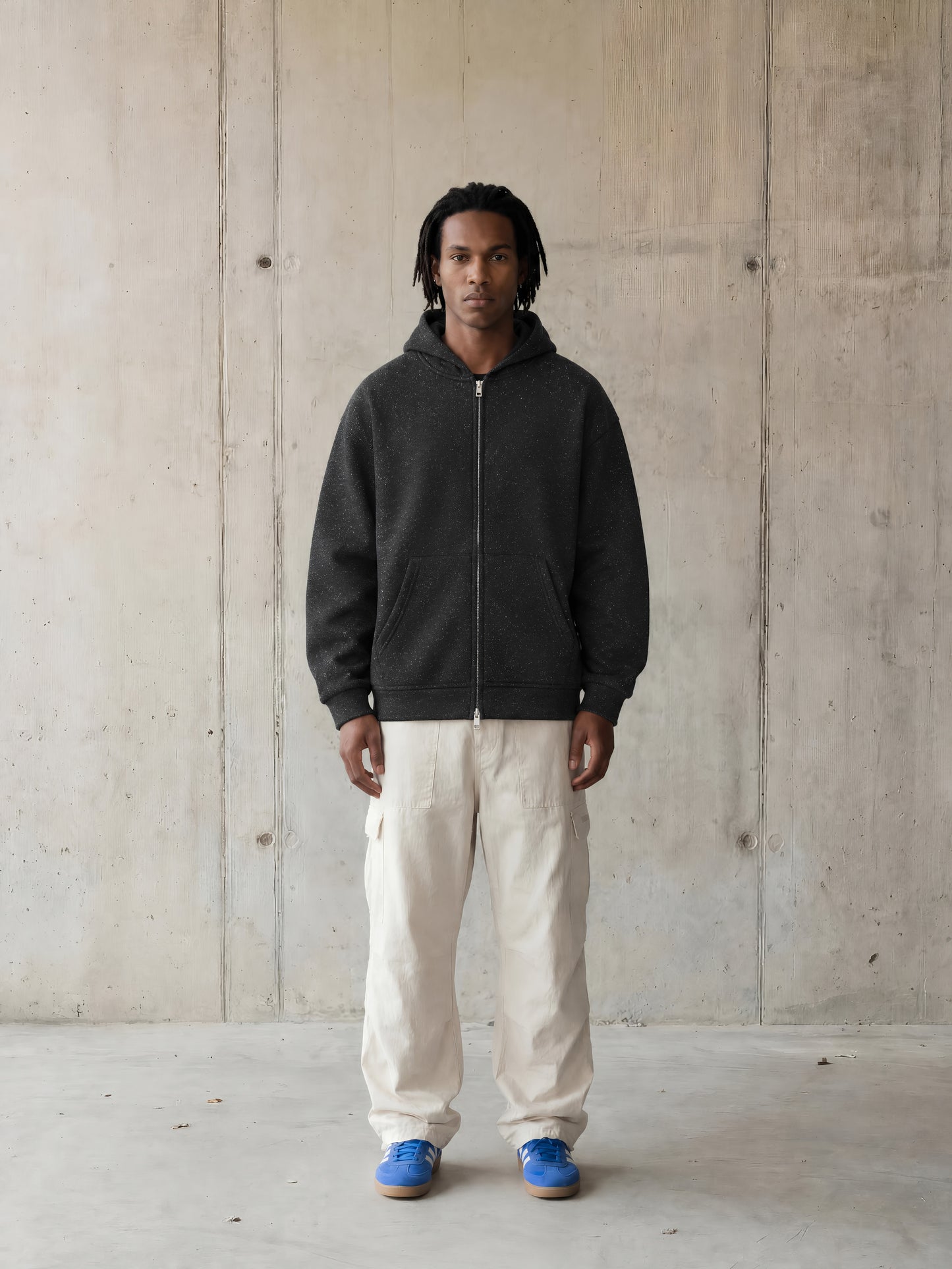 Saint Luciel Sparkles Full Zip Boxy Hoodie