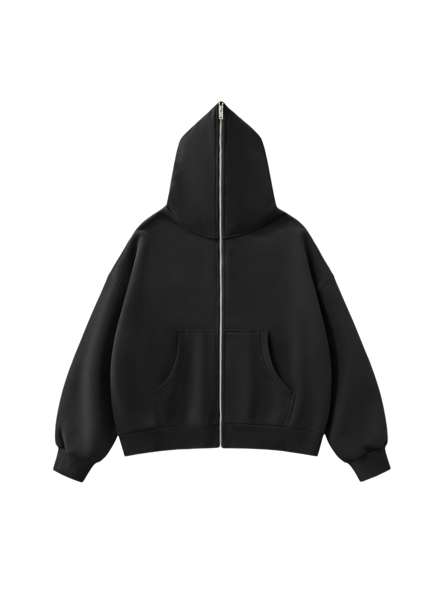 Saint Luciel Fleeced Full-Zip Boxy Hoodie
