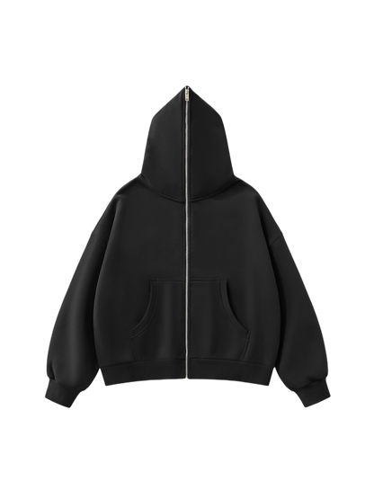 Saint Luciel Fleeced Full-Zip Boxy Hoodie