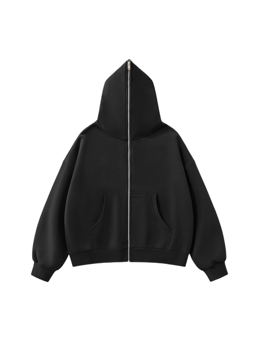 Saint Luciel Fleeced Full-Zip Boxy Hoodie