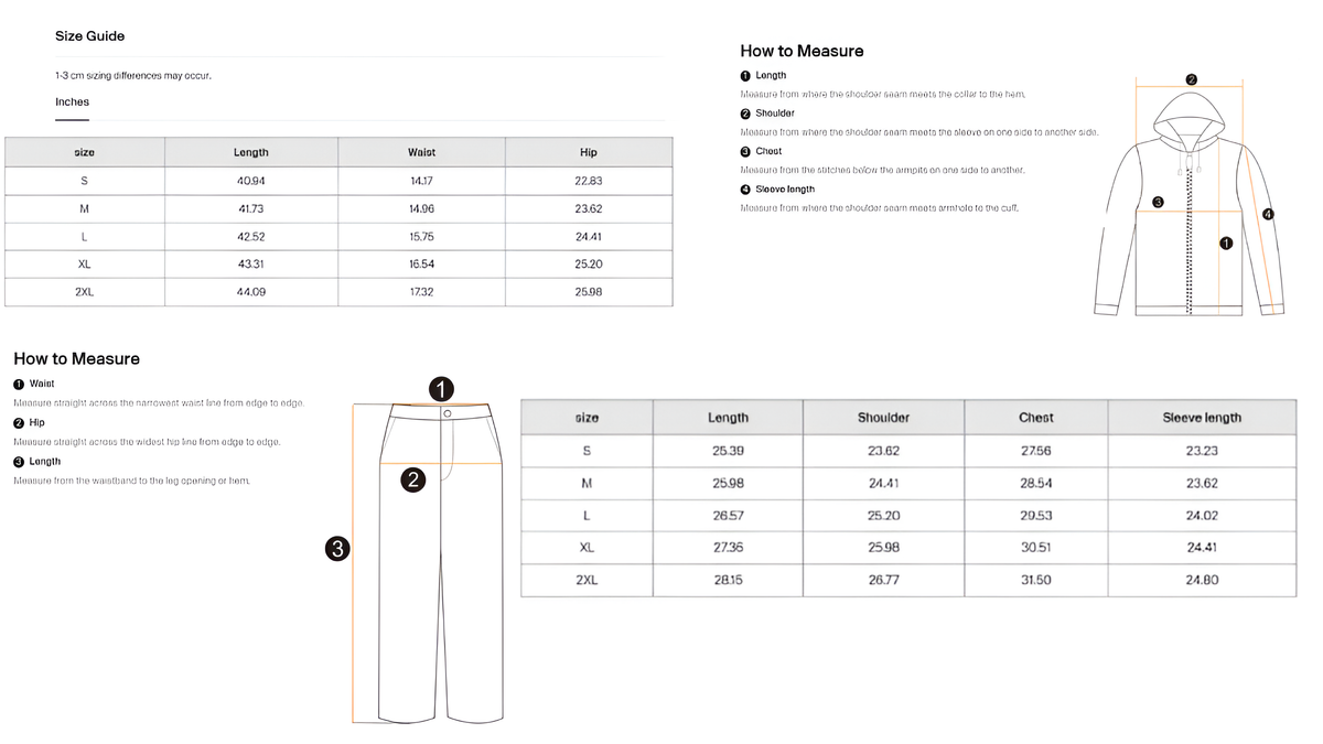 Size guide