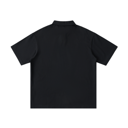 Saint Luciel Loose Cotton Polo Shirt