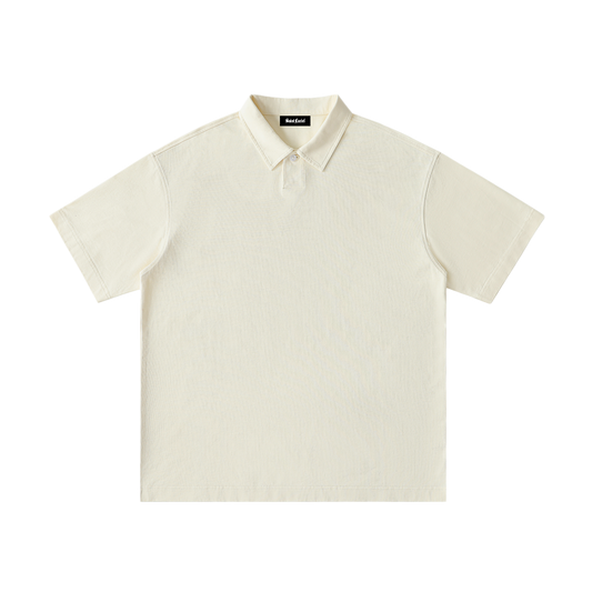 Saint Luciel Loose Cotton Polo Shirt