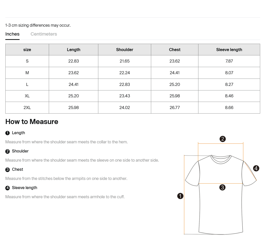 Size guide