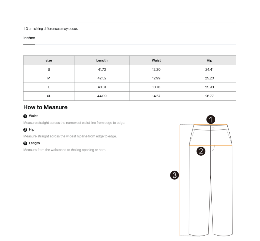 Size guide