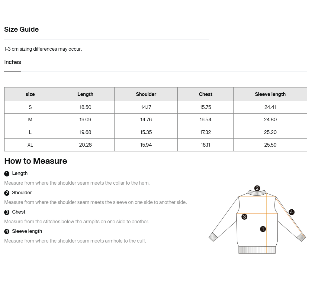 Size guide