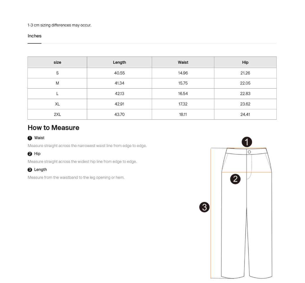Size guide