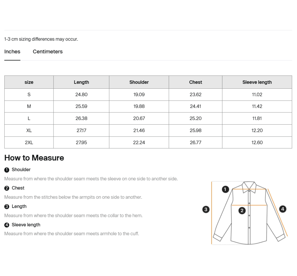 Size guide