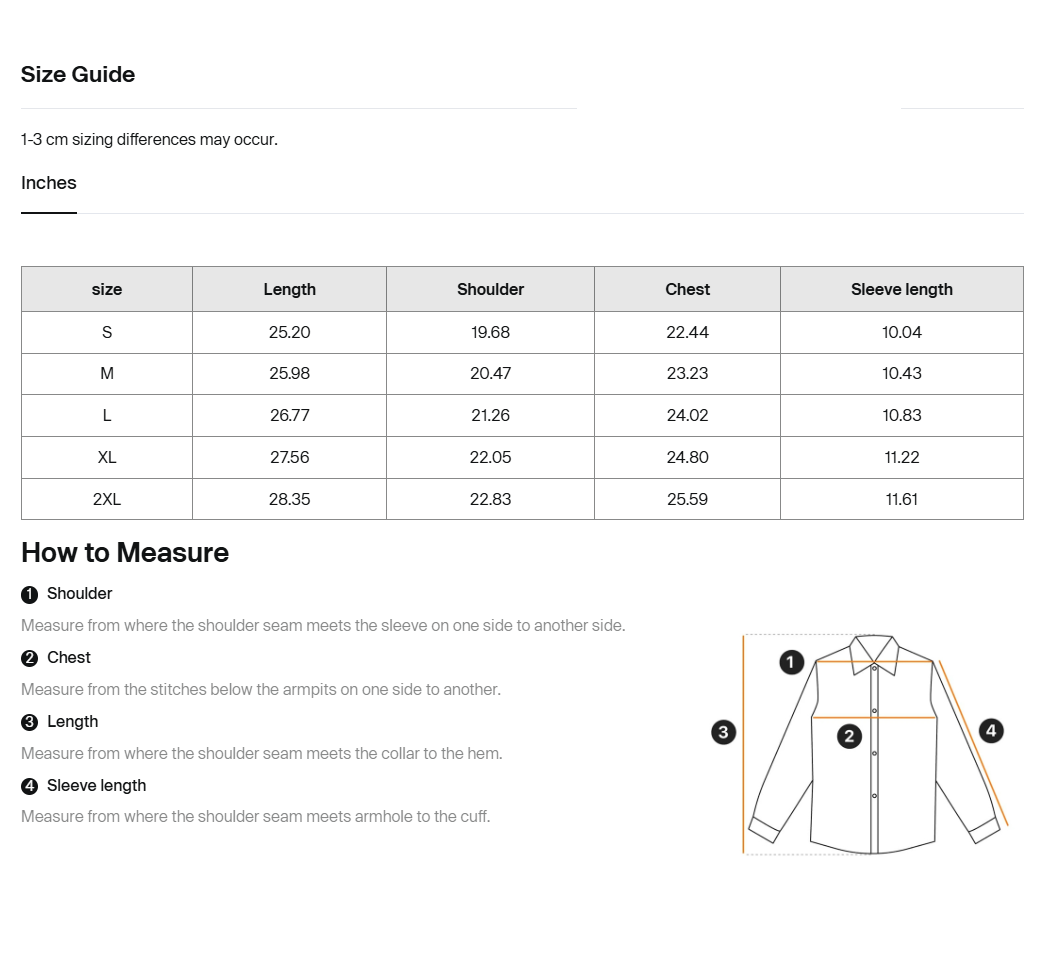 Size guide