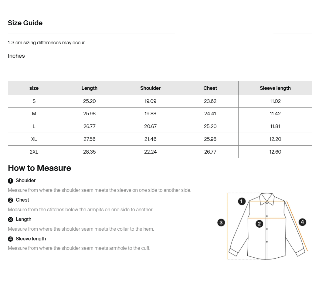 Size guide