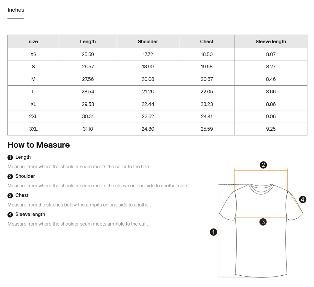 Size guide