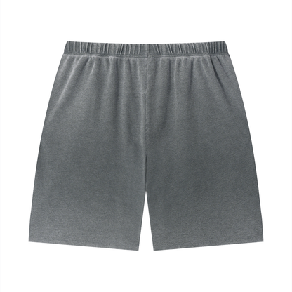 Saint Luciel Vintage Wash Sunfade Waffle Raw Hem Shorts