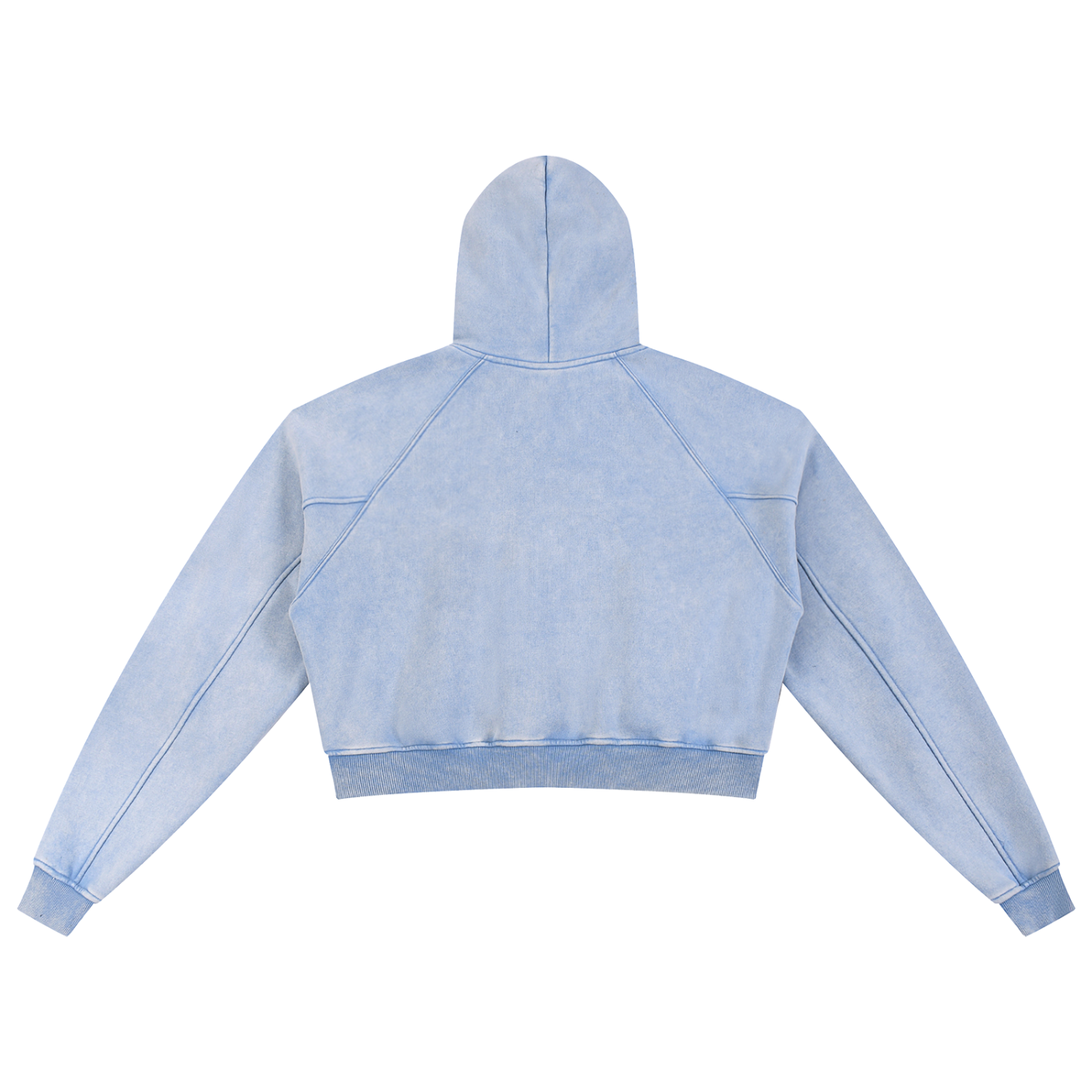Saint Luciel Snow Washed Cropped Hoodie