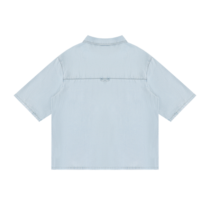 Saint Luciel Vintage Wash Drop Shoulder Lyocell Shirt