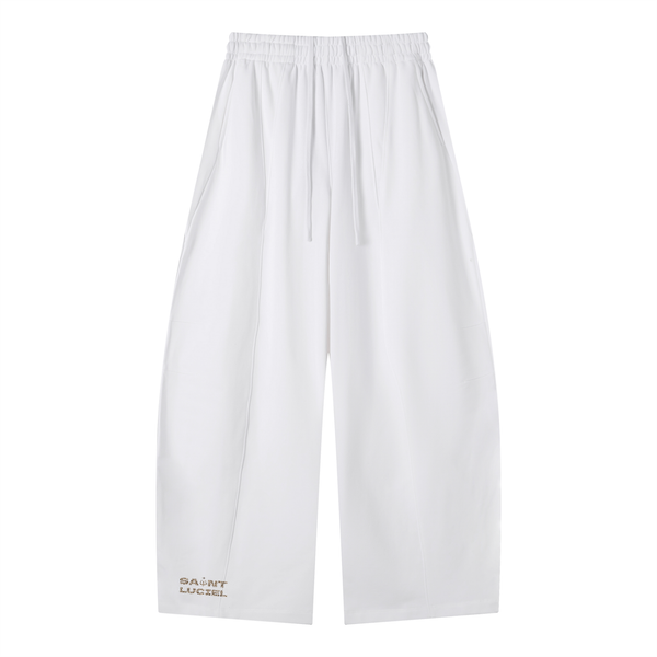 Saint Luciel Heavyweight Wide Leg Panel Sweatpants (Leopard)