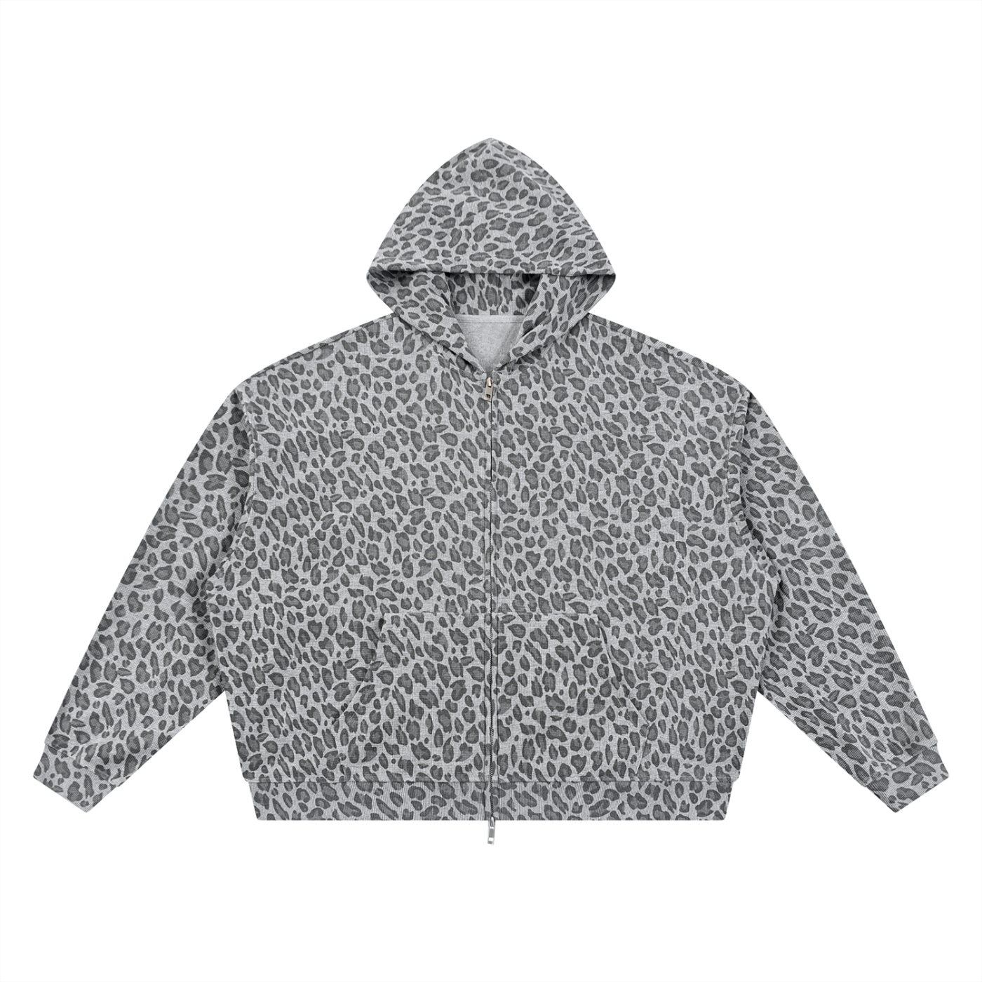 Saint Luciel Leopard Print Full Zip Hoodie