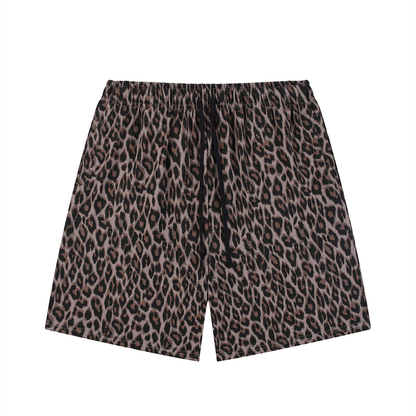 Saint Luciel Heavyweight Leopard Drawstring Shorts