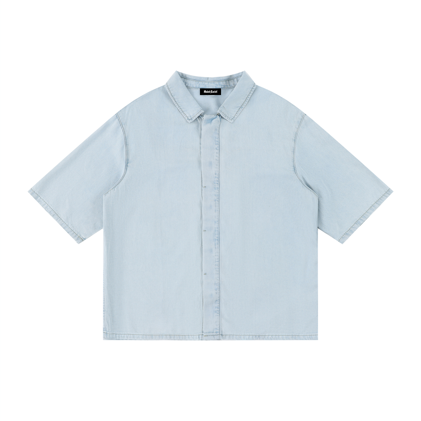 Saint Luciel Vintage Wash Drop Shoulder Lyocell Shirt