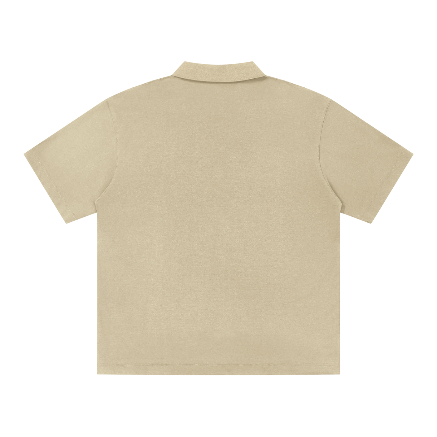 Saint Luciel Men's Drop Shoulder Polo Shirt (Khaki/Brown)