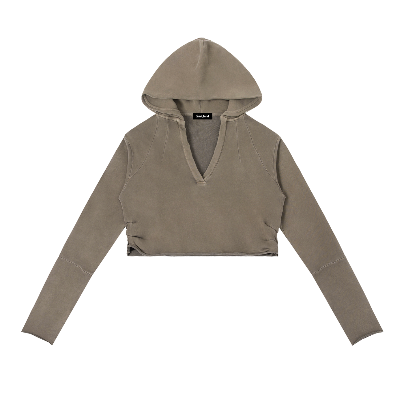 Saint Luciel Vintage Washed Raw Edge Hoodie