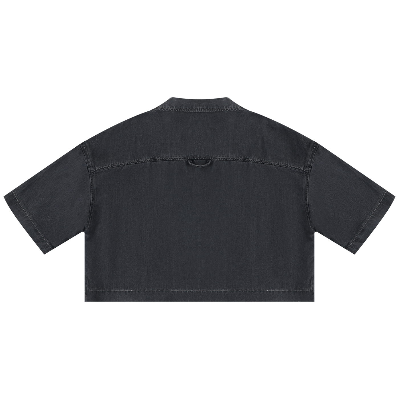Saint Luciel Women's Vintage Wash Boxy Cropped Shirt
