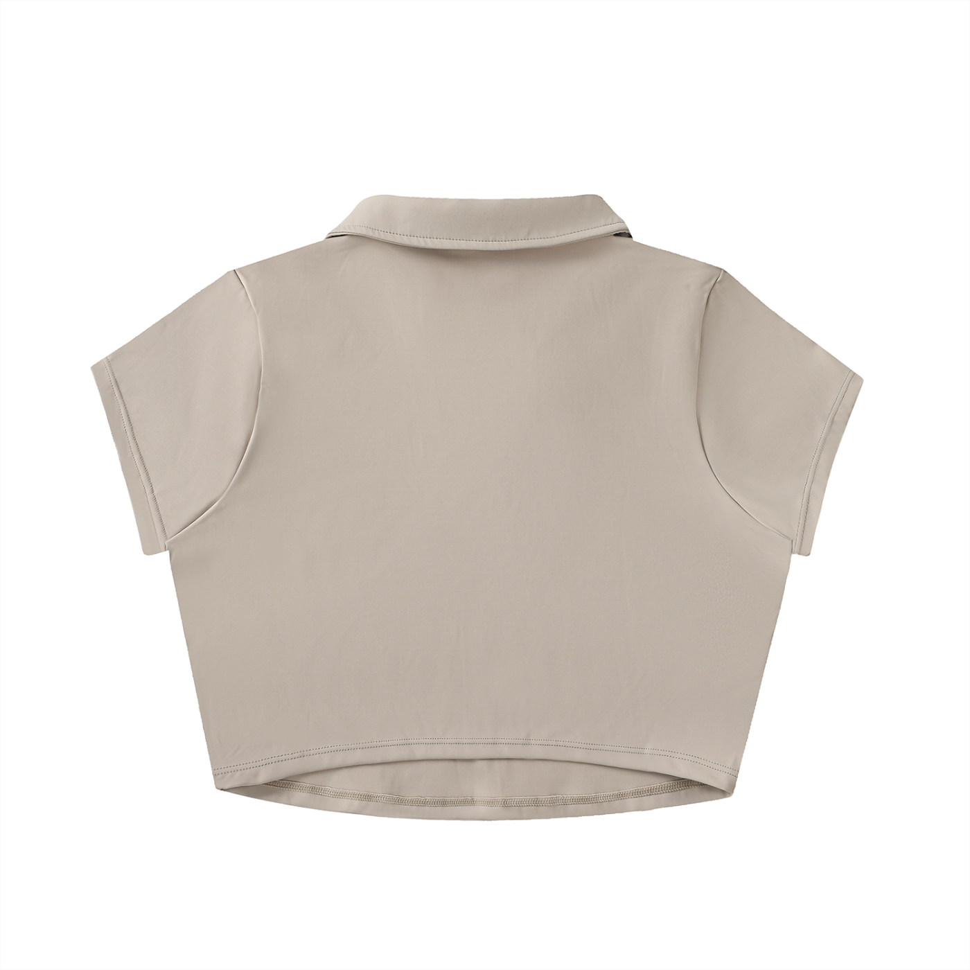 Saint Luciel V-Neck Lapel Crop Top