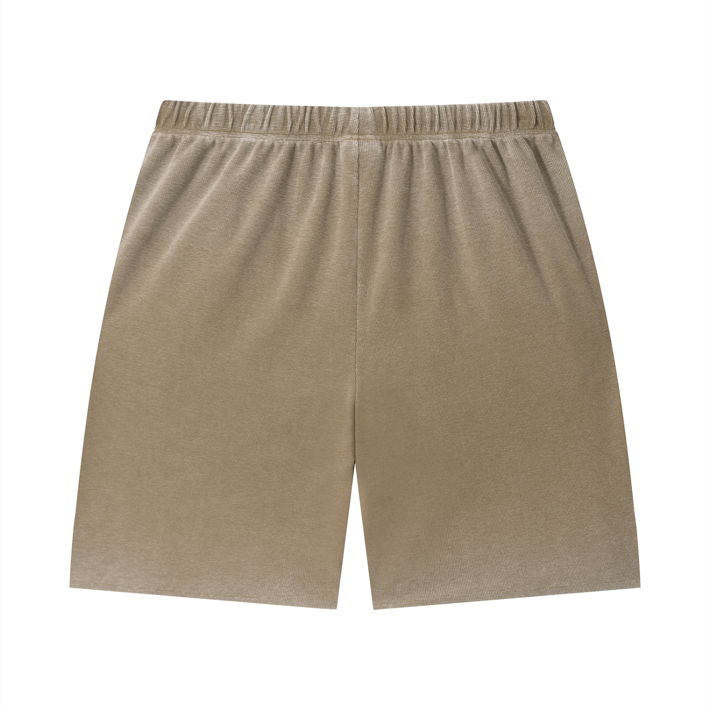 Saint Luciel Vintage Wash Sunfade Waffle Raw Hem Shorts