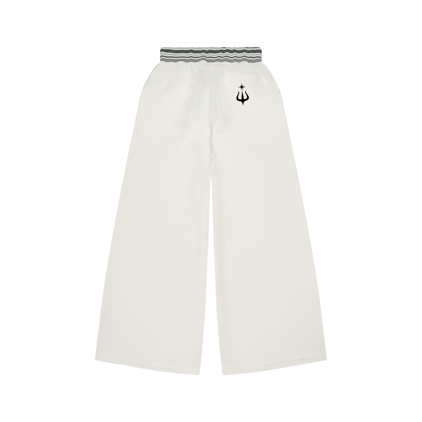 Saint Luciel Striped Waist Wide Leg Pants
