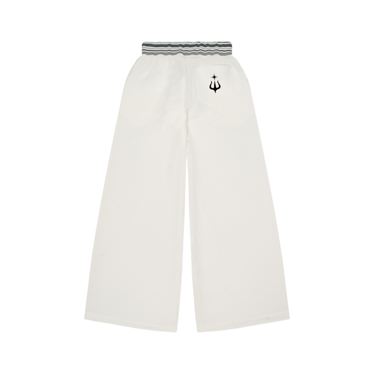Saint Luciel Striped Waist Wide Leg Pants
