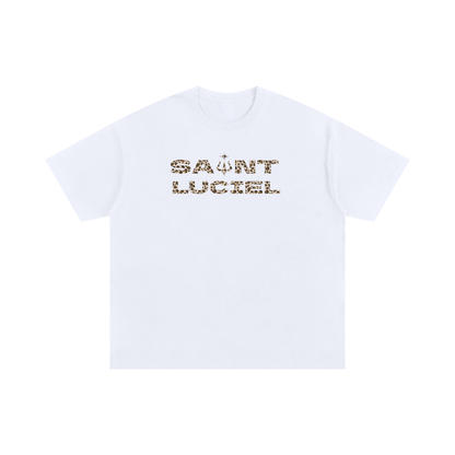 Saint Luciel Oversized Cotton T-Shirt (Leopard)