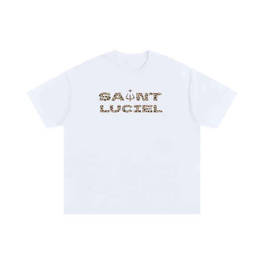 Saint Luciel Oversized Cotton T-Shirt (Leopard)