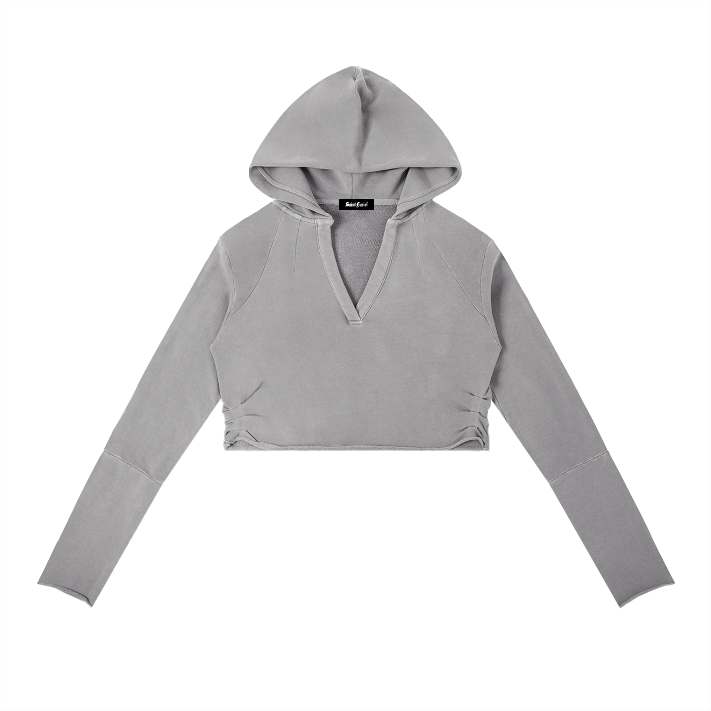 Saint Luciel Vintage Washed Raw Edge Hoodie
