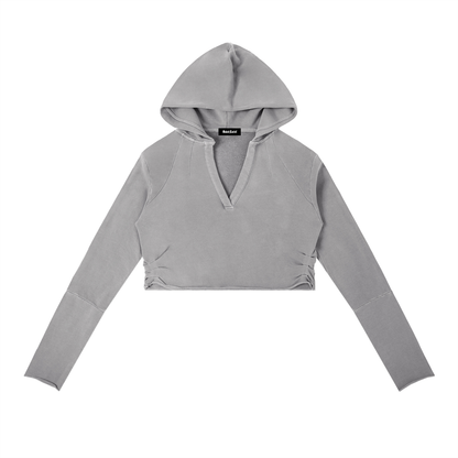 Saint Luciel Vintage Washed Raw Edge Hoodie