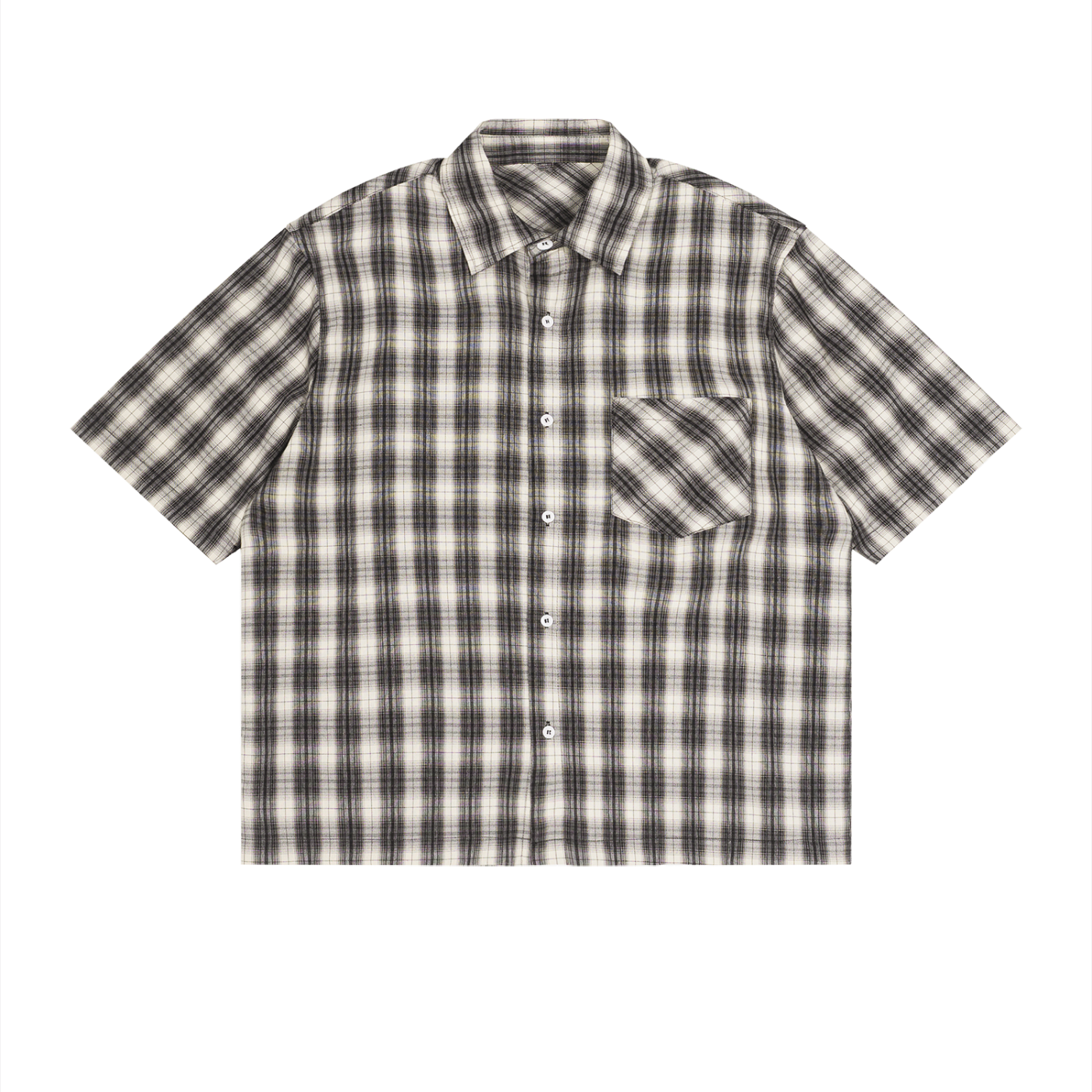 Saint Luciel Boxy Plaid Short Sleeve Shirt