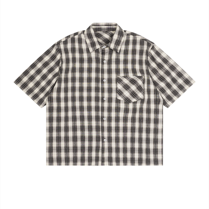 Saint Luciel Boxy Plaid Short Sleeve Shirt