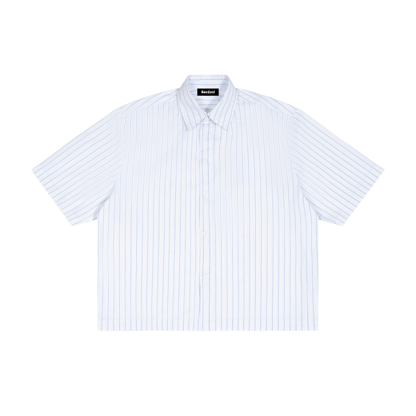 Saint Luciel (Child of God) Striped Boxy Button-Up Shirt