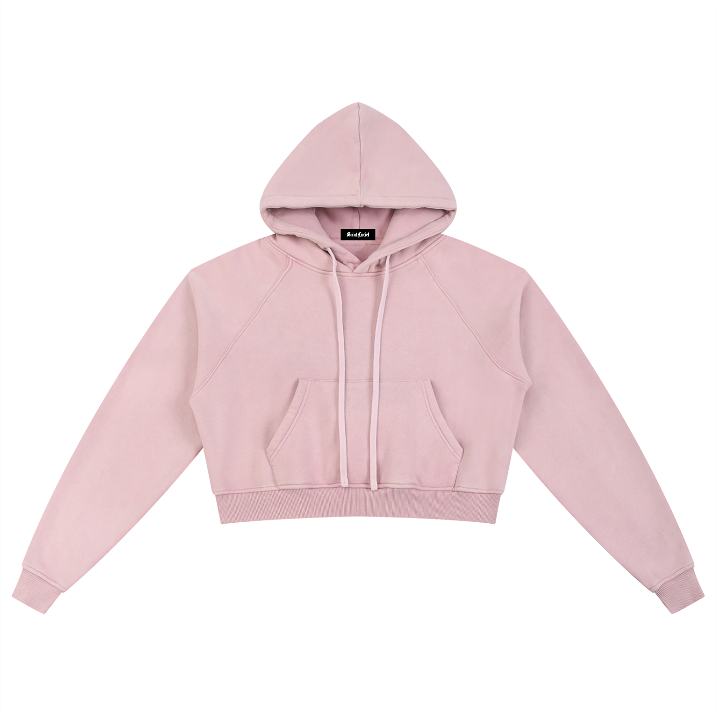 Saint Luciel Snow Washed Cropped Hoodie